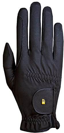 Roeckl Sports Reithandschuh ROECK-Grip, Turnier Sommer Handschuh, Schwarz 6.5
