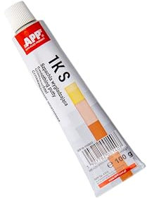 App 1 KS Mastic de finition nitrocellulosique | Enduit de lissage pour efface rayure voiture | Enduit de rebouchage | Mastic carrosserie voiture | 100 ml, Gris-brun