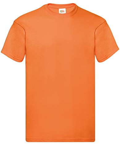Fruit of the Loom Herren T-Shirt Original T 61-082-0 Orange XL