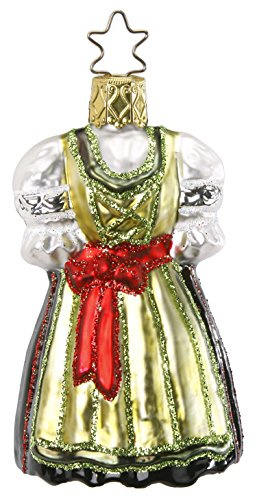 Inge-glas Weihnachts-Anhänger grünes Dirndl