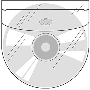 CD-Taschen selbstklebend | Transparent | Mit Klappe | 20 oder 100 Stück | CD-Hüllen zum Einkleben | Selbstklebende Hüllen für CD, DVD und Blu-ray / 100 Stück