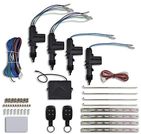 vidaXL Set Chiusura Centralizzata Auto 2 Chiavi Telecomando Centralina Auto