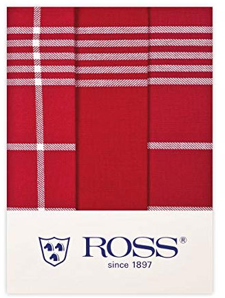 Ross - Geschirrtücher - 1837-3er-Pack (50 x 70cm Rot)