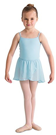 Kinder Ballett Wickelrock mit Gummizug PASTEL BLUE Gr. 6-7