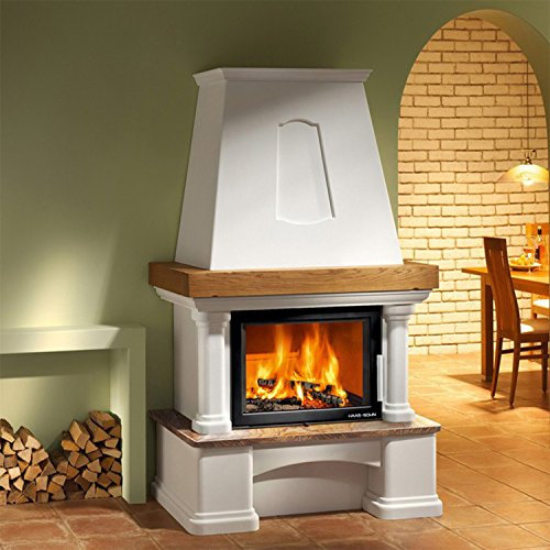 Haas+Sohn Kaminbausatz Genf-II Rainbow-Naturstein Komfort-III 180.18-AL 8 kW