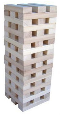 Nuovo Gigante Legno Torre Burattatura Blocchi Giardino Esterno Gioco Divertimento Festa