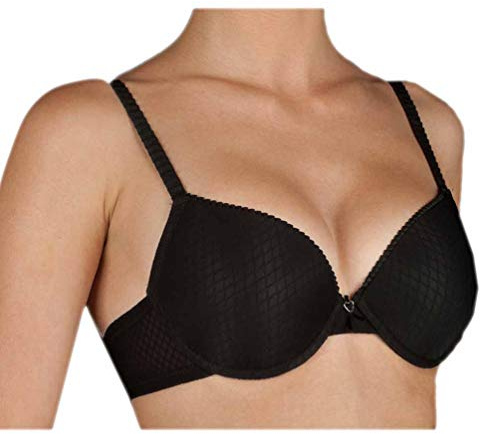 Selene, Sujetador de Mujer con Aros y Copas Push-Up en Tela, Motivo de Panal, Colección Sonia