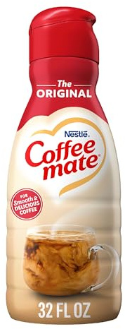 Coffee mate Original Flavored Gluten Free Liquid Non-Dairy Coffee Creamer, 946ml