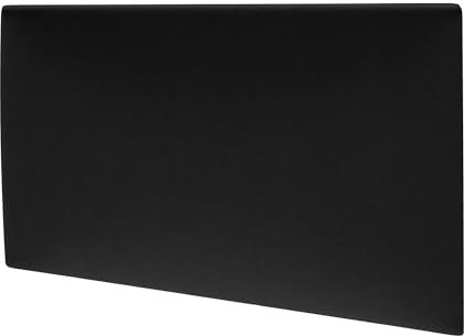 MOLLIS Panneau Rembourré, Panneau Mural Rectangulaire et Décoratif, comme Tête de Lit ou Protection Contre Les Chocs, Réduit Le Bruit et Améliore L'acoustique, en Mousse, 60 x 30 cm, Noir