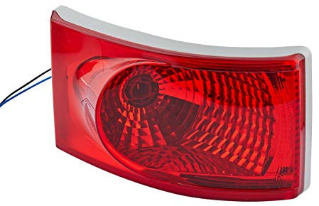 HELLA 2NE 008 805-031 Nebelschlussleuchte - Halogen - 24/12V - Einbau - Lichtscheibenfarbe: rot - Stecker: Flachstecker - rechts/links