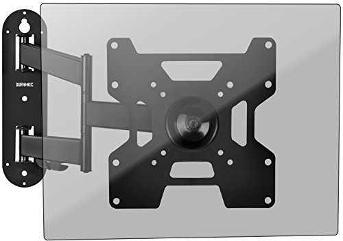 Duronic TVB1135 TV Bracket, Cantilever Wall Mount for 23-37 Television Screen, Tilting Action +15°/-15, Fits up to 200x200mm, For Flat Screen (25kg)