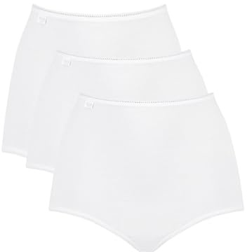 Sloggi Women's 24/7 Cotton Maxi C3p Boxer Briefs, White (White 03), 16 UK