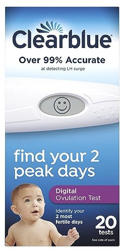 Clearblue easy digital ovulation test, easy read, one month supply - 20 ea