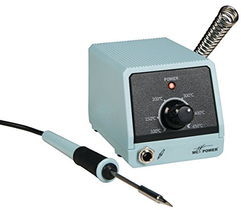 McPower Lötstation MLS-98 | Präzise Temperaturregelung 100-450°C | 8W Lötkolben inkl. Halter | Ideal für Hobby, Modellbau & Elektronik | Kompakt & Zuverlässig