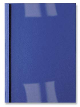 GBC IB451003 Lot de 100 Couvertures de reliure thermique LeatherGrain Bleu