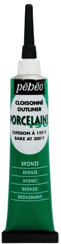 Pebeo 20ml Porcelaine 150 China Paint Cloisonne 20ml - Bronze Green,Bronze Green, 036-005