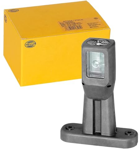 Hella 2XS 011 768-031 Umrissleuchte - Begrenzungsleuchte - Anhänger - LED - 12/24V - ECE/ADR/GGVS - Kabel: 2000mm - Stecker: AMP - 2-polig - links/rechts/seitlicher Anbau