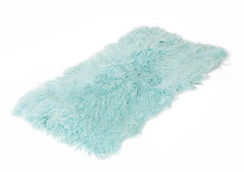 Reissner Lammfelle Tibet Lammfell Auflage TP1 60x120cm Farbe hell blau JAY06 TP1