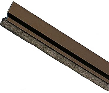 Amig - Boudin de Porte Adhésif en Aluminium, Anti Courants d'air et Insectes | Installation Facile sans Perçage | Durabilité Supérieure, Zingage, 820 mm, Aluminium