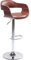 Kare Design Barhocker Monaco, Braun, Barhocker, Lederoptik, Stahl Sockel, höhenverstellbar, 106x48x48 cm (H/B/T)