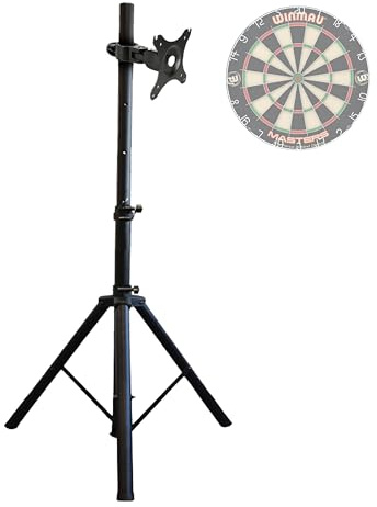 Netagon Portable Professional Dart Board Stand Darts Caddy Dart Board Holder (Black)