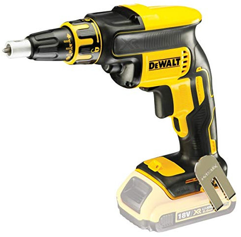 DEWALT DCF620N-XJ Avvitatore per Cartongesso Attacco 1/4 a Batteria, Motore Brushless in Scatola di Cartone senza Batterie e Caricabatterie, 18V