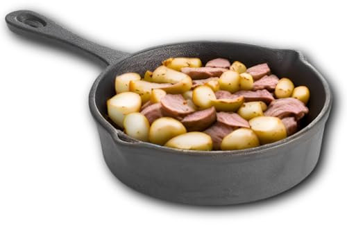 Tablecraft CW30108 Cast Iron Mini Skillet, 11 oz, Black