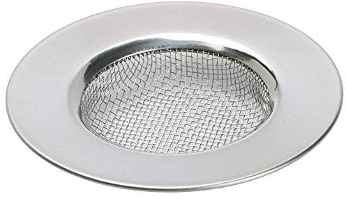 TRIXES Sink Strainer for Shower - Plug Hole Hair Catcher - Fits Bath or Kitchen Sink Plugholes - Stainless Steel Mesh Sink Drain Filter - 3 Inch 7.6cm Outer Diameter
