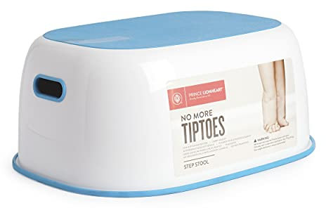 Prince Lionheart Step Stool | Tritthocker | Anti-Rutsch-Ober- und Unterseite | Leicht zu reinigen | Handgriffe | Vielseitig | Aufbewahrung | Badezimmer Booster | Handwaschbecken - Blau