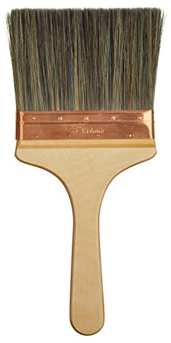 ProDec Brocha Profesional de 6 Pulgadas de cerdas puras para Pintar rápidamente con Pinturas de emulsión en Paredes y techos y como brocha para Salpicaduras de Yeso, 6 150mm