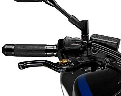 PUIG 130NO 3.0 Bremshebel. Fest schwarz mit Wahlschalter Gold