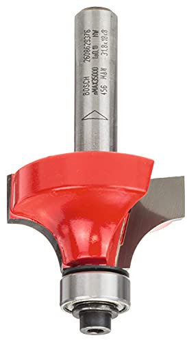 Bosch 1x Fresa para redondear Expert for Wood (Radio 9.5 mm, Longitud de trabajo 18 mm, Professional accesorio para fresadoras portátiles, fresadoras de mano)