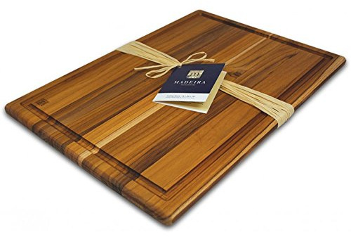 Madeira by Architec Cutting and Carving Board, Teak Edge-Grain, 20x14-Inch