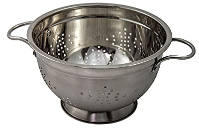 Weis Colador de pie, Acero Inoxidable, Plata, 24 x 24 x 15 cm