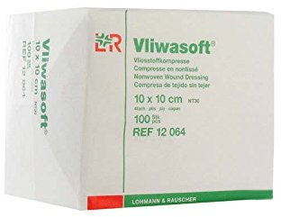 Compresses non tissées Vliwasoft® Dimension 10 x 10 cm Boite de 100-94204- Certifié France Medical Industrie
