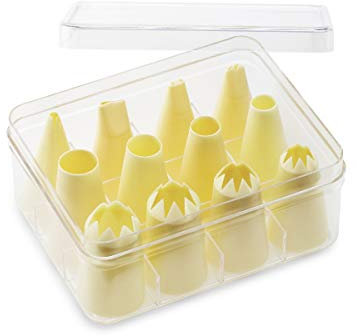 thermohauser Set Große Tüllen Mix 2 (Kunststoff PP), Gr. XXL, 12-teilig., versch. Tüllen in Aufbewahrungskassette