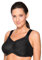 Ulla Dessous - Kate - Sport und Entlastungs-BH mit Bügel (115 G Schwarz)
