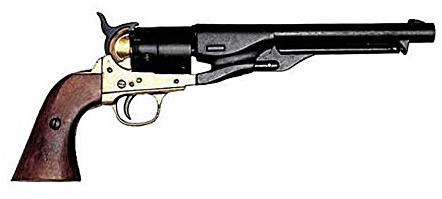 Denix M1861 Navy Issue Brass Revolver - Non-Firing Replica