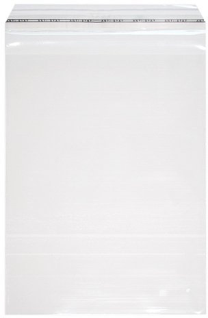 100 Stk. PP Adhäsionsverschlussbeutel hochtransparent DIN A5 165 x 220 mm - Stärke 50 mµ - Flachbeutel mit Luftloch - selbstklebende Klarsichtbeutel