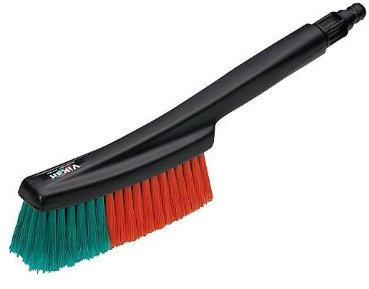 Vikan Autobürste mit Wasserdurchlauf, Gardena Kupplung, 35cm, Polyamidborsten, für Auto, Metall/Kunststoffgriff, Garten