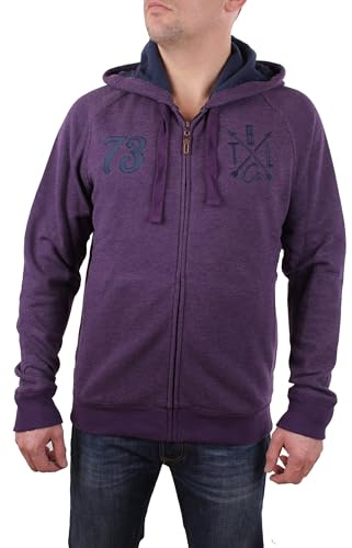 Timberland Men's Sweat Jacket Brown River Hoody - Purple, Men, M