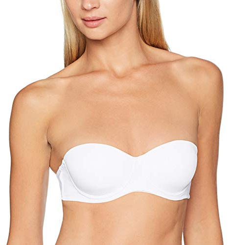 Cotonella, Soutien-Gorge Bandeau Miriam en Microfibre Douce avec Bonnets préformés rembourrés et Armatures - Art.CD003