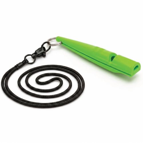 Acme 210.5 whistle - green with matching lanyard