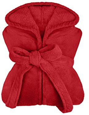 npluseins extra mjuk huva badrock av mysig fleece – i moderna färger och olika storlekar – unisex och vadlång
