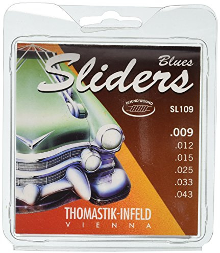 Thomastik Corde per chitarra elettrica Sliders Blues Series set SL109 Light .009-.043w
