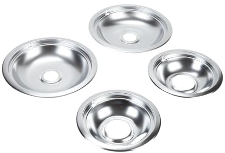 Whirlpool W10278125 Drip Pan Kit, Chrome