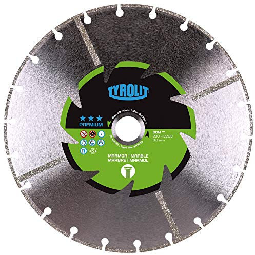 Tyrolit 315967 Premium Dcm Uc3 Trockenschnittsäge, 125 mm x 2,5 mm x 22, 23 mm, 2 Segmenthöhe