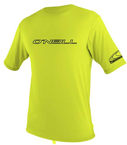 O'Neill Wetsuits Basic Skins S/S Crew T-Shirt pour Homme L Citron Vert