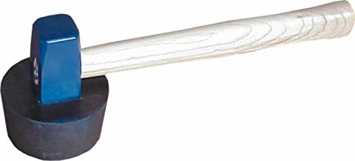 Triuso Plattenlegerhammer mit Pflastererhammer Gummiaufsatz Gummihammer Schonhammer Steinsetzer Pflasterer