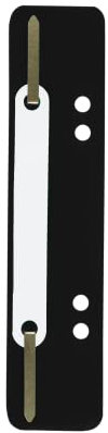 Elba Heftstreifen aus Kunststoff, 150x35mm, schwarz, 25 Stück